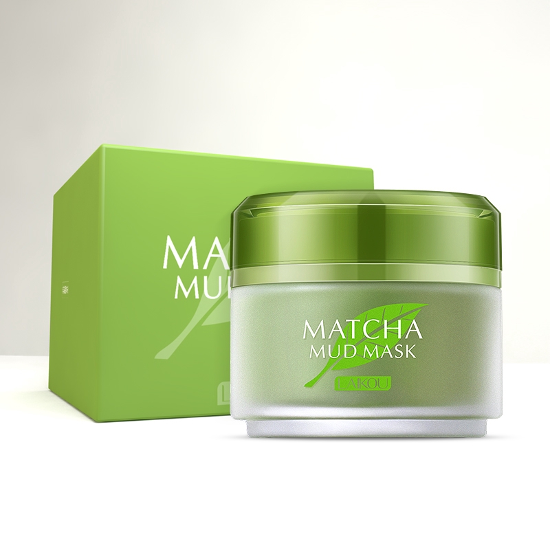 Mặt nạ bùn LAIKOU chiết xuất matcha làm sạch sâu loại bỏ mụn đầu đen 85g