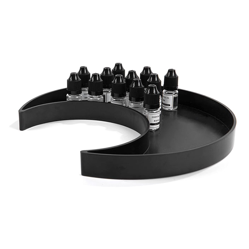 Khay Giá Đỡ Nến / Trang Sức Hình Bán Nguyệt Bằng Nhựa