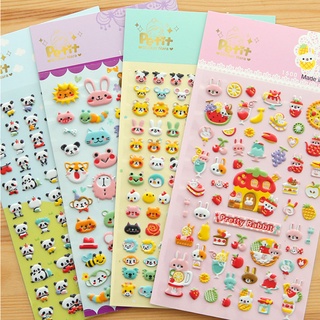 Tấm dán Sticker Nổi 3D phong cách Hàn Quốc