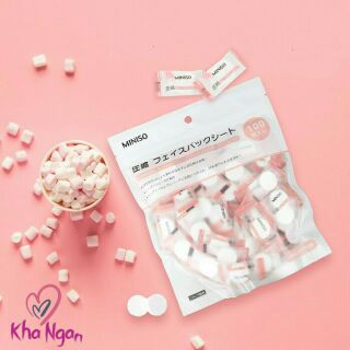 Lẻ 10 viên mặt nạ giấy nén miniso