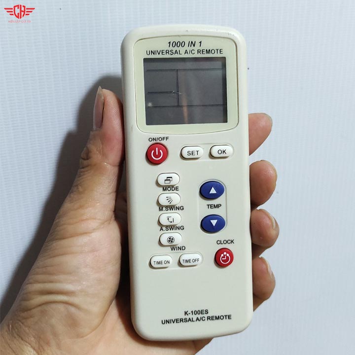 điều khiển điều hoà đa năng K-100ES điều khiển đa năng remote đa năng tích hợp đèn pin(tặng kèm pin)