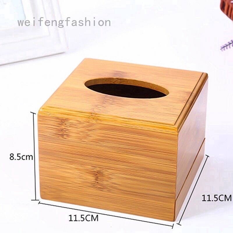 Hộp Giấy Ăn Tre Hình Vuông