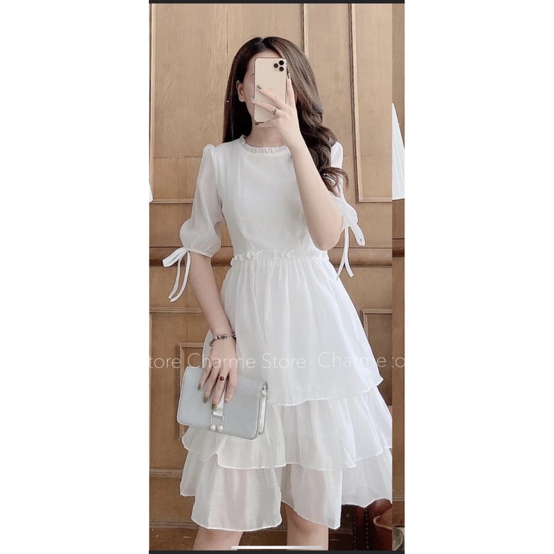 pass  váy  trắng  mặc 1 lần