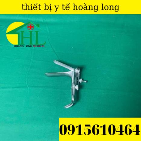 Mỏ vịt âm đạo inox loại 1 vít, 2 vít cỡ tiểu, cỡ trung dùng trong khám phụ khoa