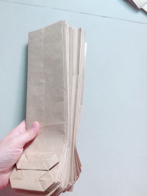 COMBO 100 TÚI GIẤY DÀI: KT 5,5*22cm
