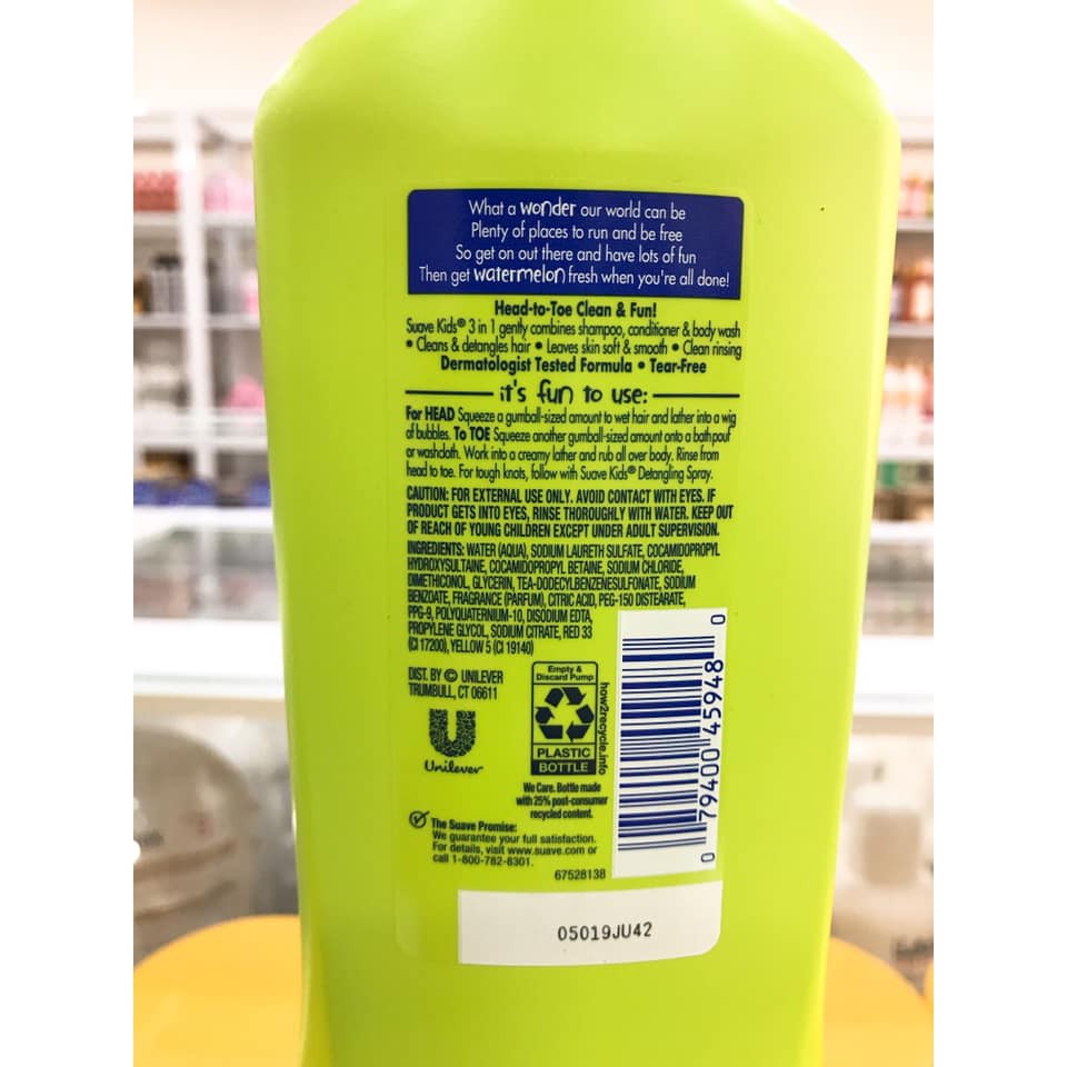 (532ml) Sữa Tắm Gội Và Xả Cho Trẻ Em Suave Kids Của Mỹ | BigBuy360 - bigbuy360.vn