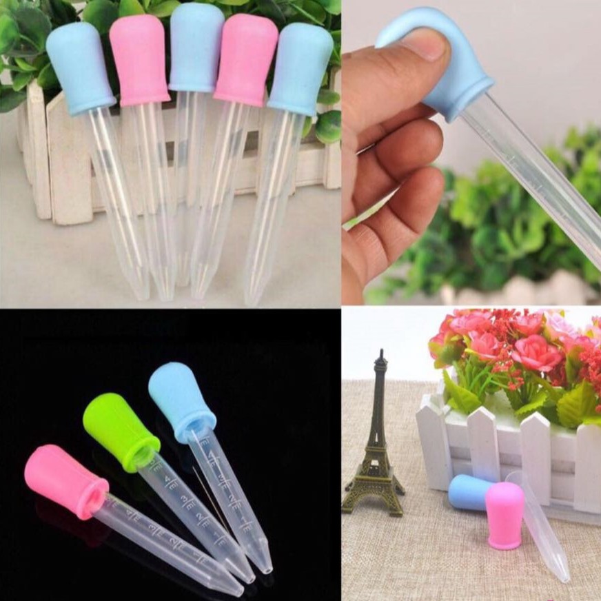 COMBO 2 ỐNG HÚT SỮA/BÓN THUỐC CHO BÉ CÓ VẠCH CHIA 5ML