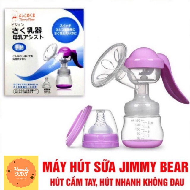 Máy Hút Sữa Bằng Tay Jimmy Bear Nhật, Phòng Chống Tắc Tia Sữa Sau Sinh