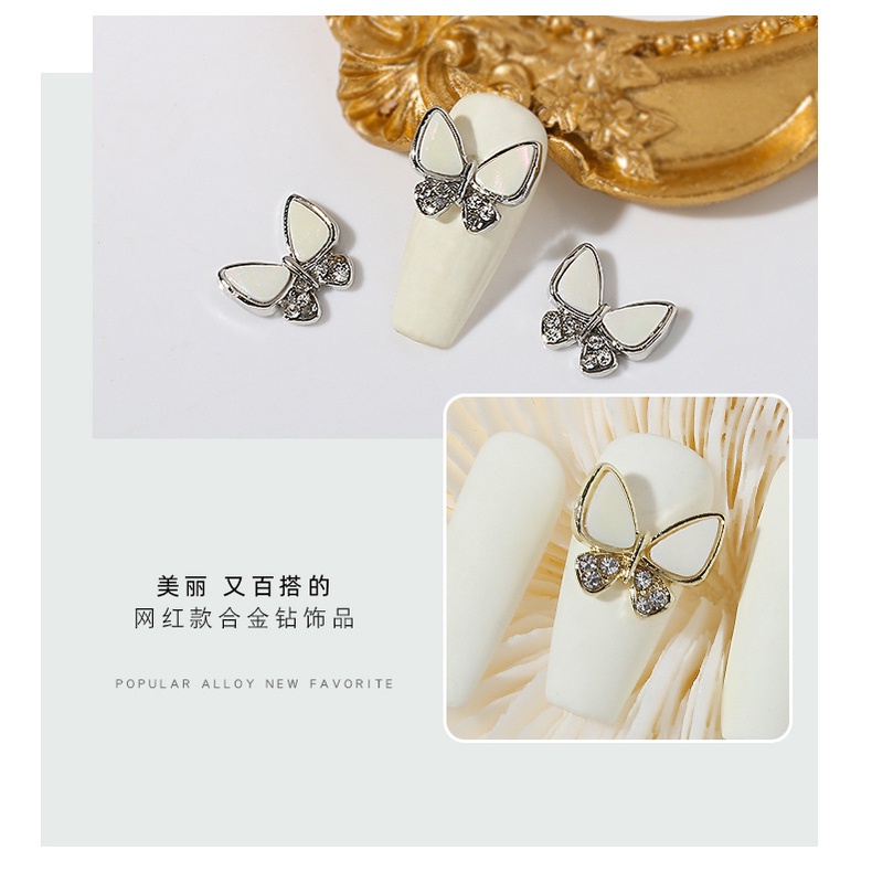 [Hàng mới về] Phụ kiện hình bướm trang trí móng tay nghệ thuật hợp thời trang