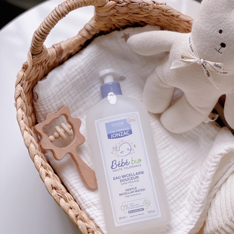 Nước làm sạch da hữu cơ cho bé từ sơ sinh Micellar Léa Nature - Jonzac Bébé Bio - Nội địa Pháp
