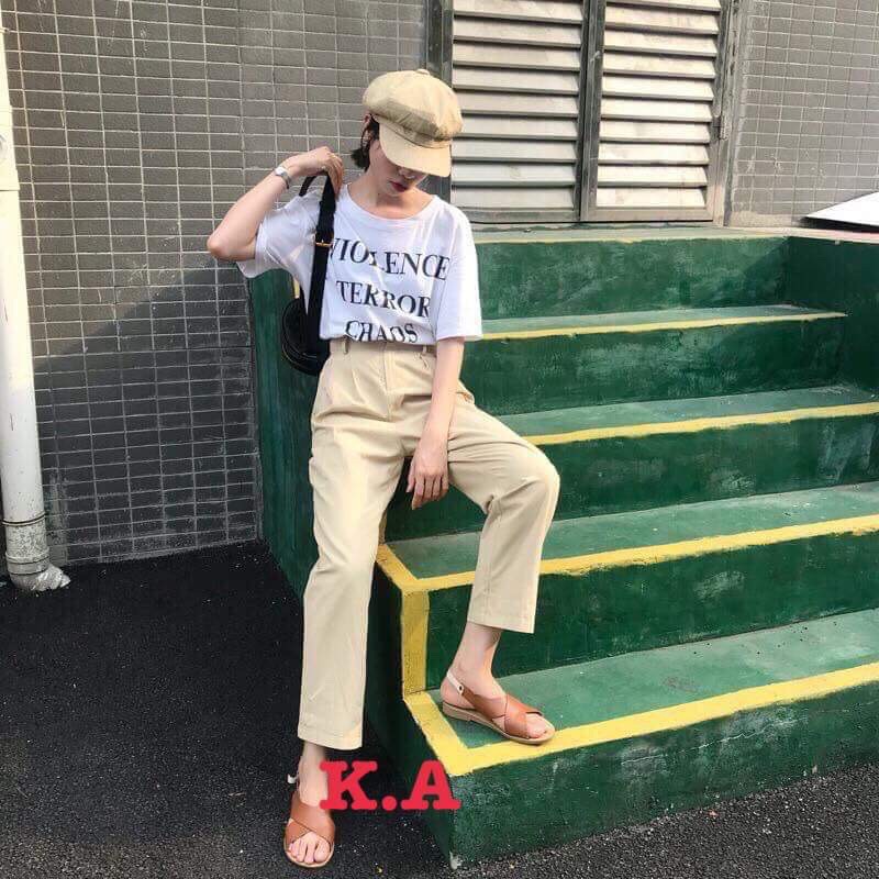 Quần ống rộng cúc chất kaki KAN2609 | BigBuy360 - bigbuy360.vn