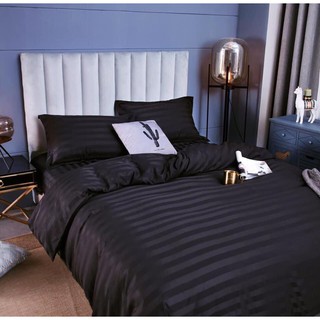 Bộ Chăn Drap Gối COTTON SỌC 3F Vải Cotton Lụa Bóng Hàng Chuyên Cho Gia Đình Và Khách Sạn