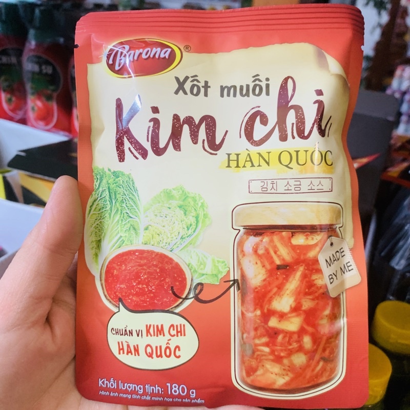 XỐT MUỐI KIM CHI HÀN QUỐC BARONA GÓI 180G