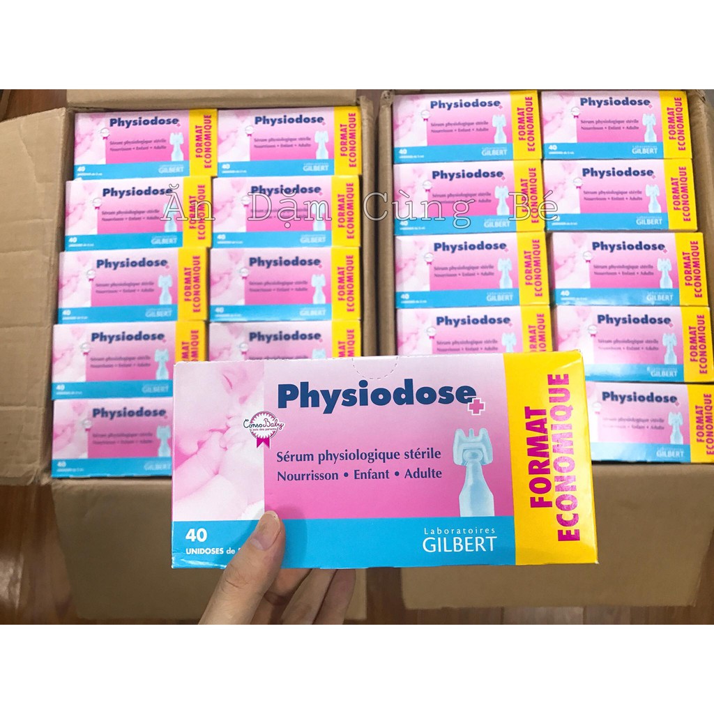 Nước muối sinh lý PHYSIODOSE cho trẻ trơ sinh Pháp chính hãng vệ sinh mũi 66638