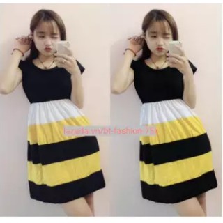 Đầm thun coton ba lỗ thời trang 2018 - xmfashionbeauty dt014