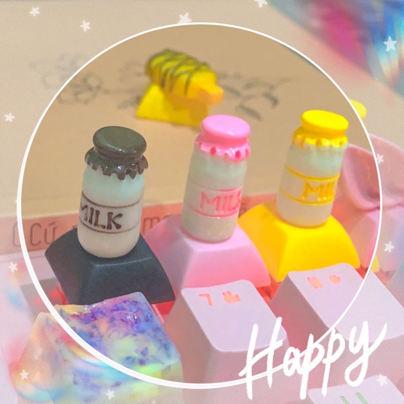 Keycap trà sữa, ly rượu, ly cà phê chỉ dành cho bàn phím cơ