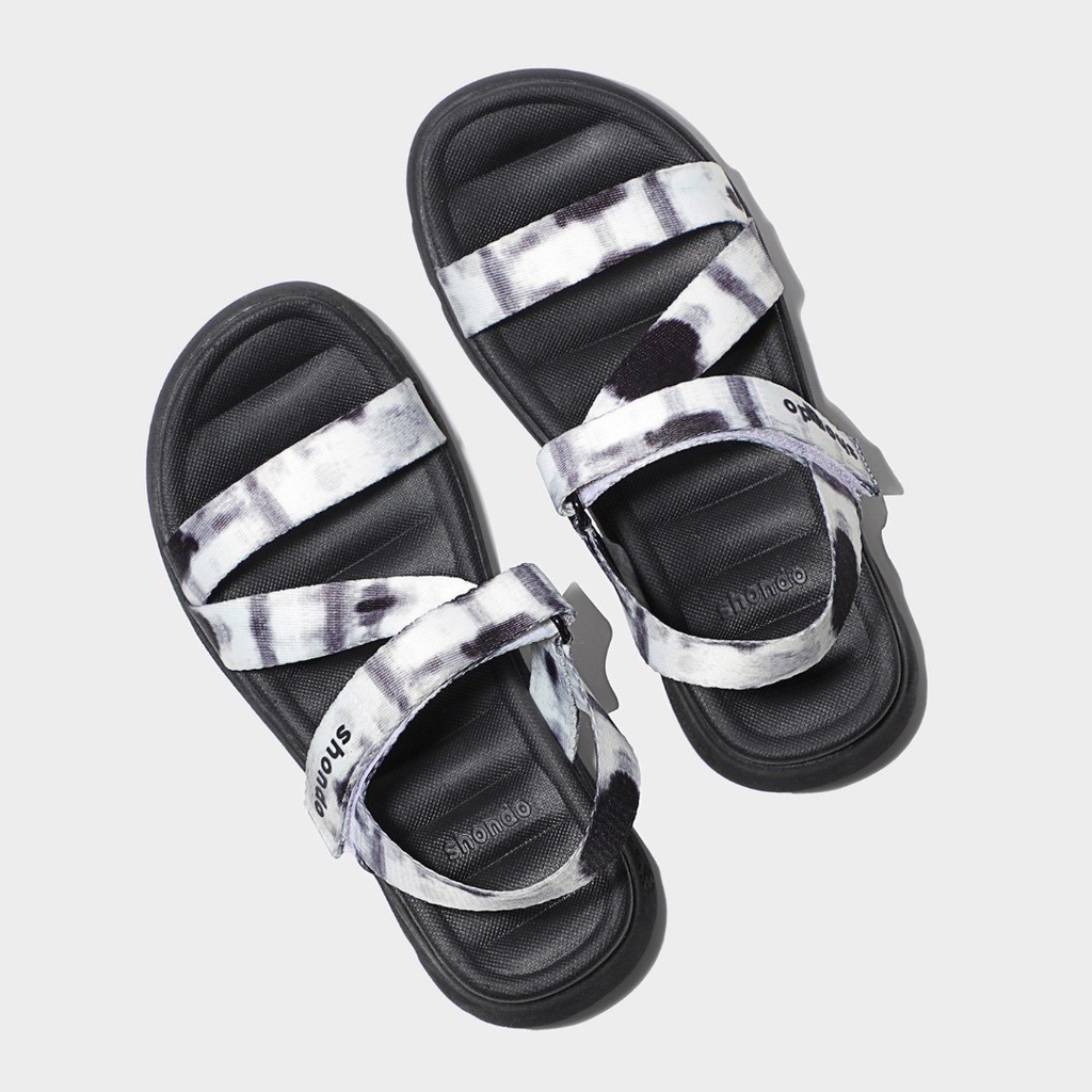 Giày dép sandal Shondo F6 sport loang khói đen F6S1011 Ombree đẹp