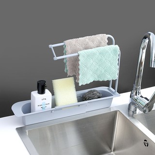 Kệ co giãn gác bồn rửa bát đa năng