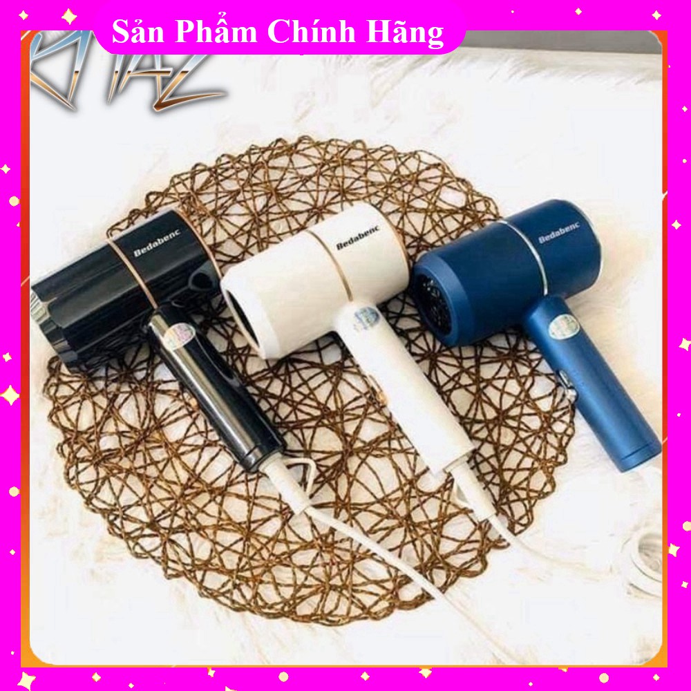 【HĐSB_SHop】 [PGShop] [BH 3 Th✅] Máy Sấy Tóc Mini Công Suất lớn 1000W Bedabenc Tạo Kiểu nhiều năm kinh nghiệm mang Móc Tr