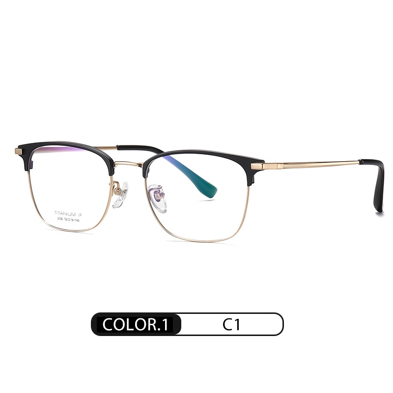 Mắt kính ZEliN YJ2036 gọng vuông siêu nhẹ bằng titan