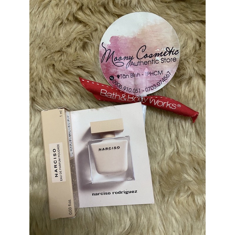 Vial mẫu thử nước hoa nam nữ Narciso rodriguez for her Fleur musc/Pure musc/for him bleu noir edp/edt 0.8-1ml | BigBuy360 - bigbuy360.vn