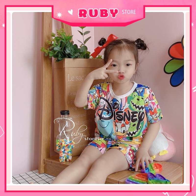 Set bộ hoạt hình Disney FULL SIZE từ (5KG - 70KG) chất thun mịn mát co giãn thoải mái ❤ DBRBD