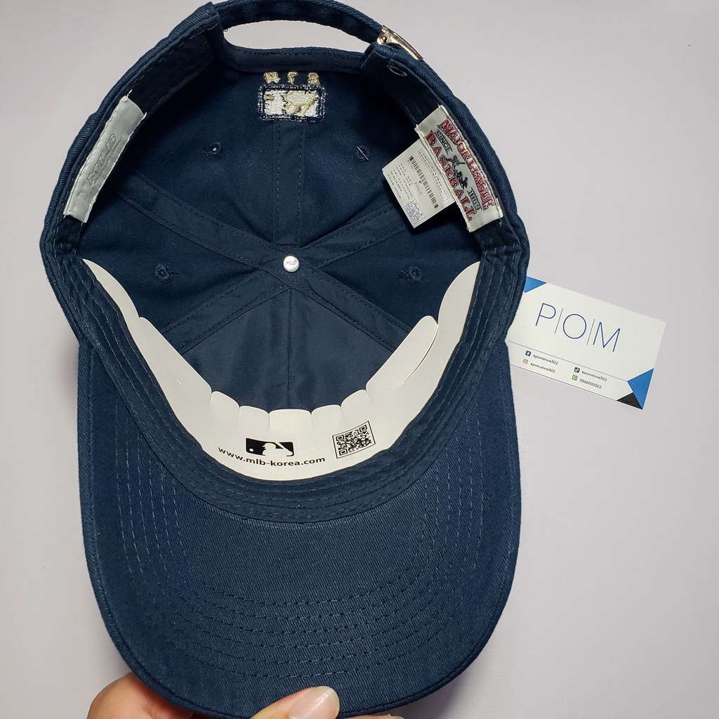 Mũ lưỡi trai NY mũ M.L.B NY Ball Cap Xanh Navy nón lưỡi trai NY - Pom Store