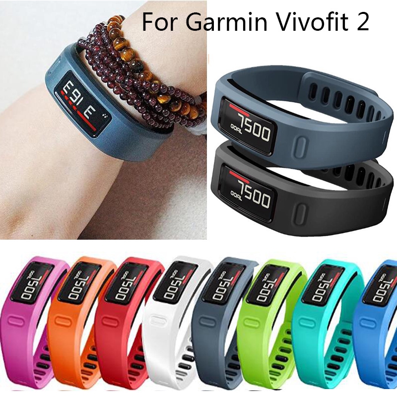 Dây Đeo Silicon Mềm Cho Đồng Hồ Thông Minh Garmin Vivofit 2