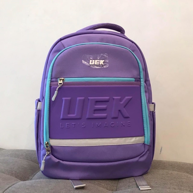 Balo UEK chính hãng cao cấp màu xanh tím hồng
