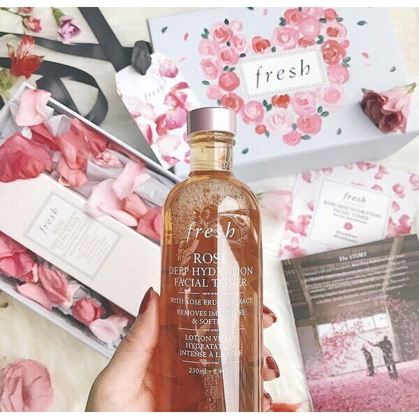 Nước Cân Bằng Da Hoa Hồng Fresh - Toner Rose Deep Hydration Facial