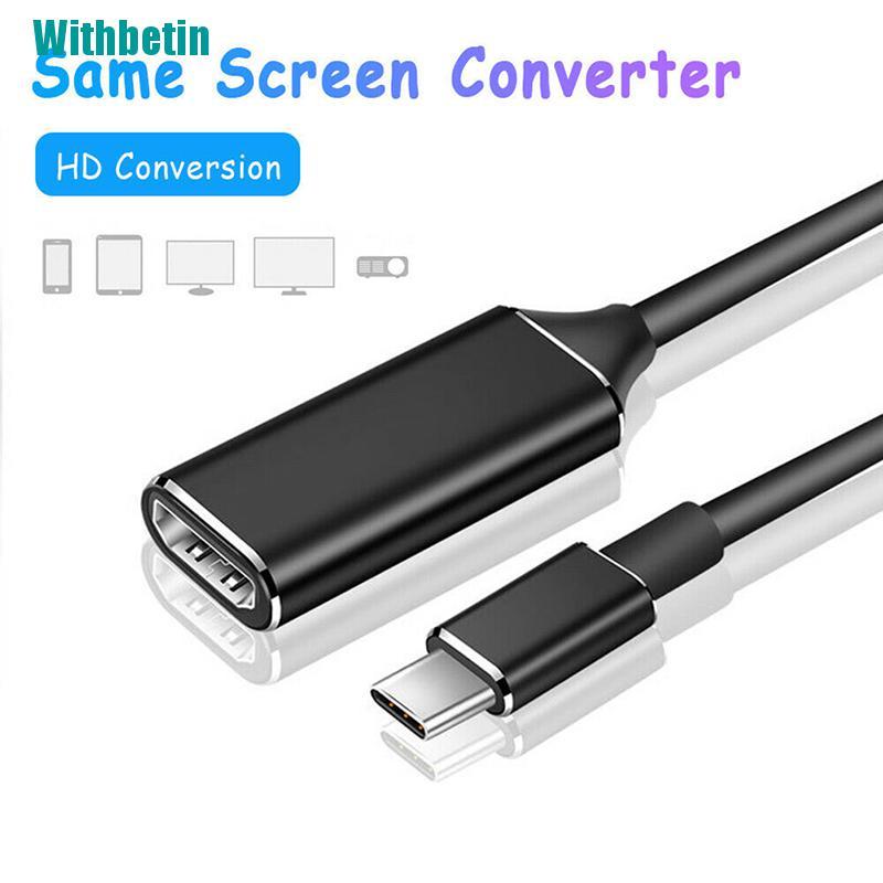 Bộ Chuyển Đổi Type-C Sang Hdmi Hd Tv Usb 3.1 4k Cho Pc Laptop Tablet Phone