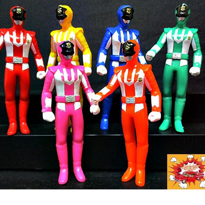 Set 6 mô hình nhân vật phim power rangers mighty morphin T56