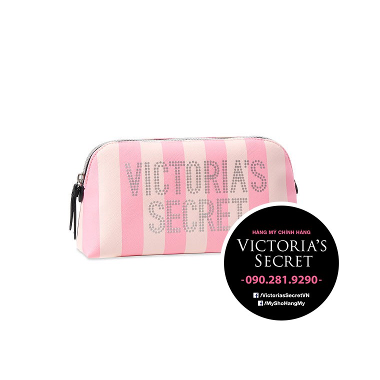 (246) Túi hồng kết hạt chữ Victoria's Secret USA