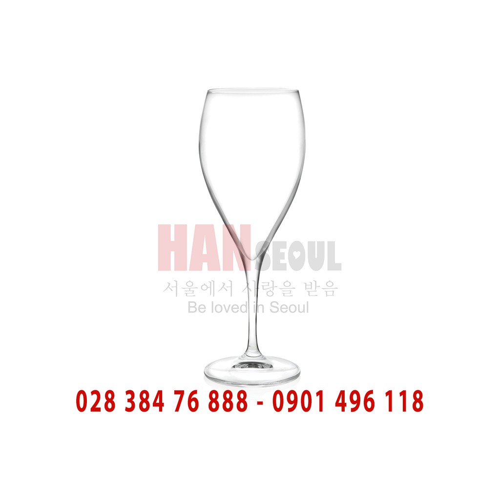 Bộ 6 ly pha lê rượu vang trắng bầu lớn RCR của Ý dòng Luxion ® Winedrop EXTRA 660ml (Goblet for Selected White Wines)
