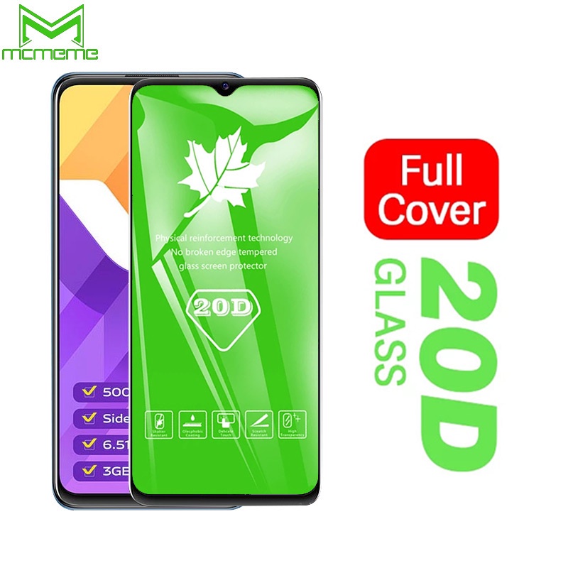 Kính cường lực 20D mới nhất full màn cho VIVO Y36 Y35 Y16 Y02s Y02 Y02A Y02T Y27 Y22s Y22 Y55 Y01 Y21s Y21 Y33s Y15s Y15a Y76 Y76s  Y20 Y20s