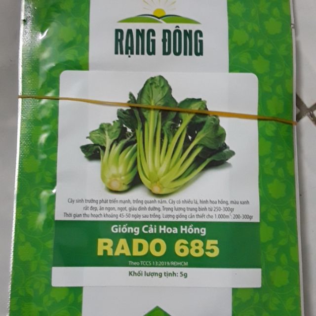 Giống cải hoa hồng Rạng Đông Rado 685