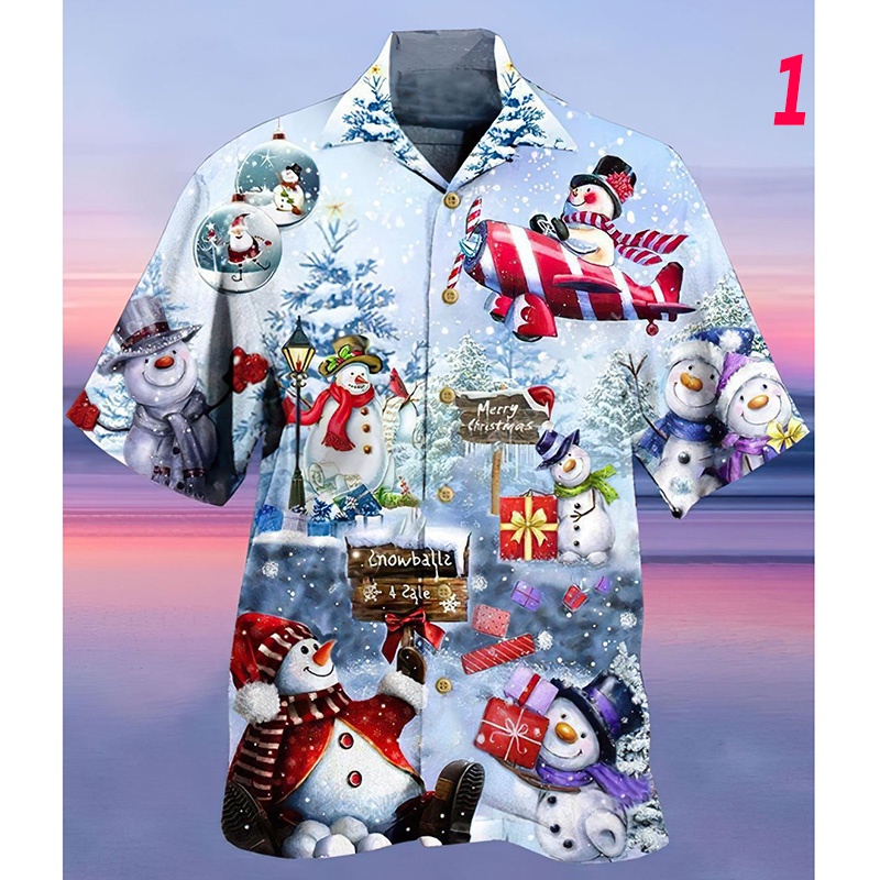 Áo Thun Polo Mềm Mại Tay Ngắn In Họa Tiết Cây Thông Giáng Sinh 3D Dành Cho Nam Size S-5XL