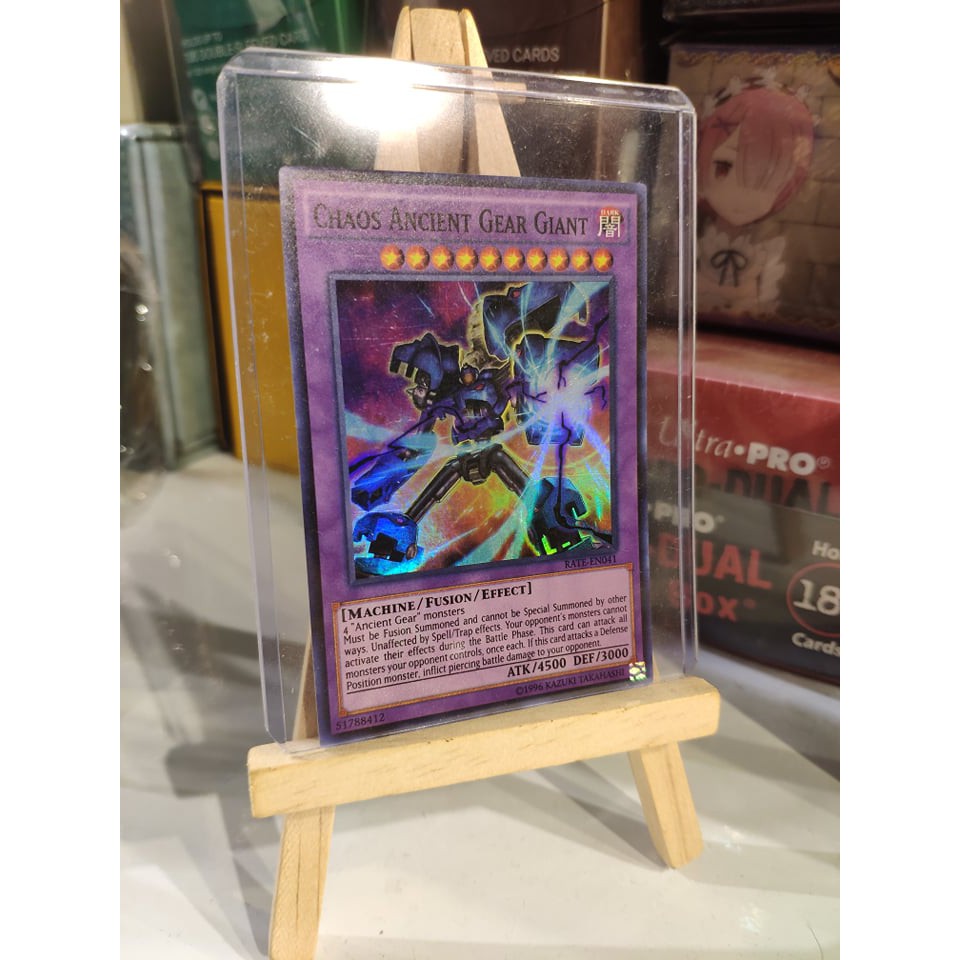 [ Dưa Hấu Yugioh ] Lá bài thẻ bài Chaos Ancient Gear Giant - Super Rare - Tặng bọc bài nhựa bảo quản