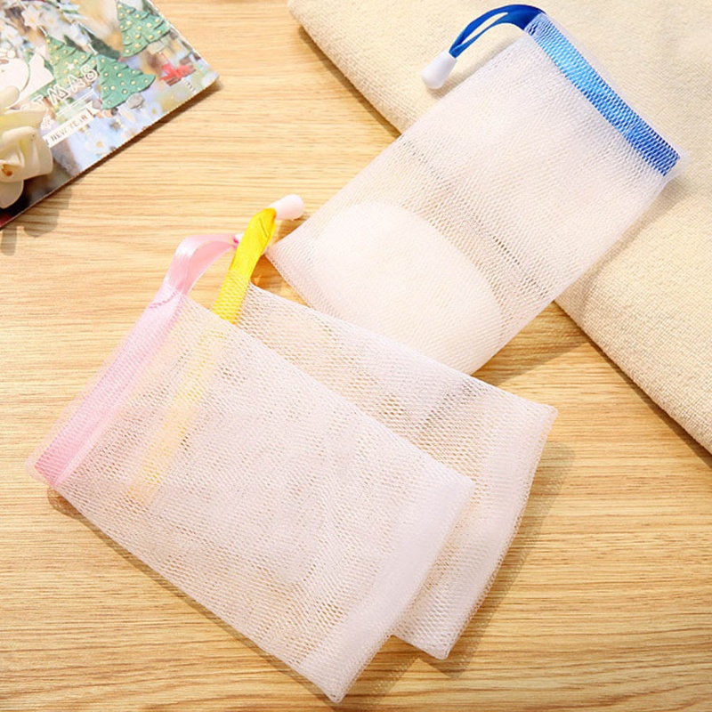 Set 5 túi lưới đựng xà phòng tắm tạo bọt tiện lợi