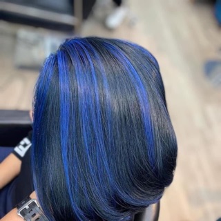 Rẻ vô địch Thuốc nhuộm tóc màu xanh đen tặng trợ nhuộm  lược nhuộm và găng