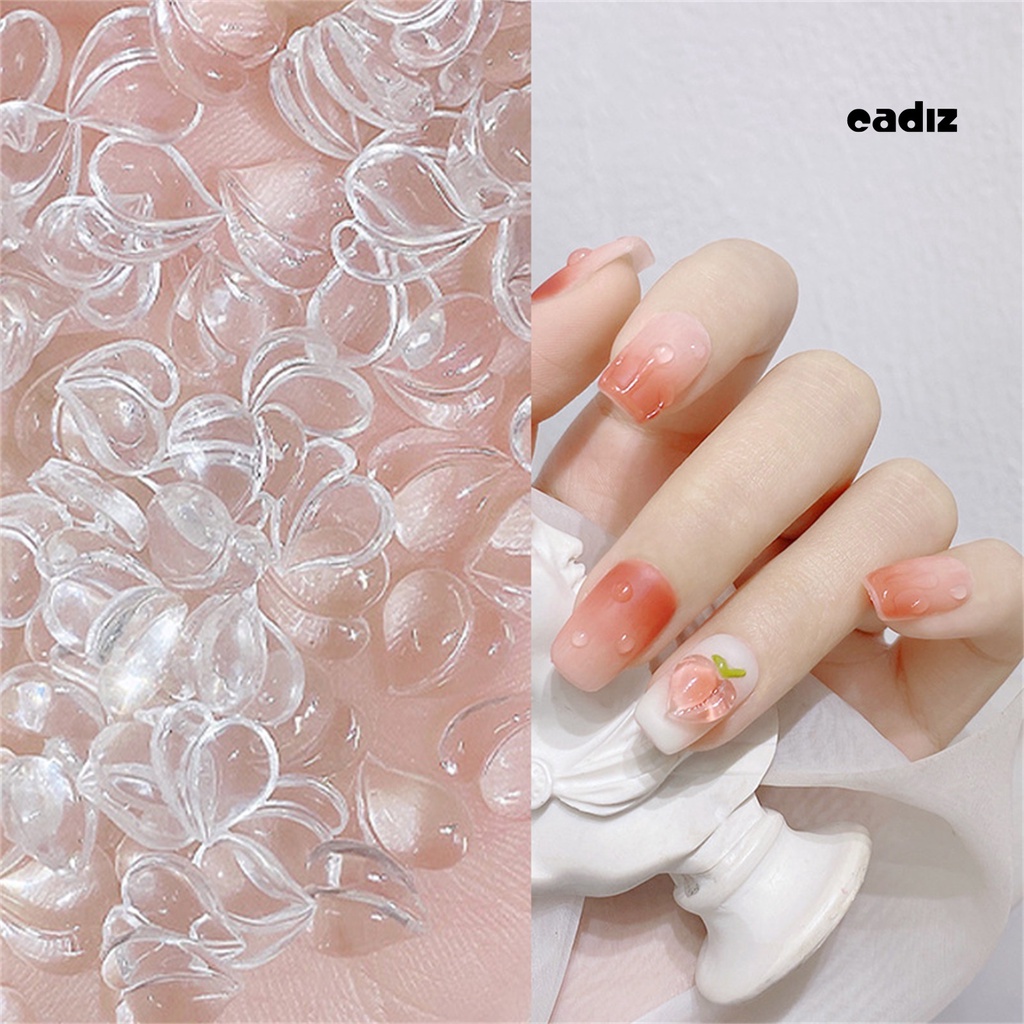 Set 25 Phụ Kiện Trang Trí Móng Tay Hình Trái Tim 3D Xinh Xắn