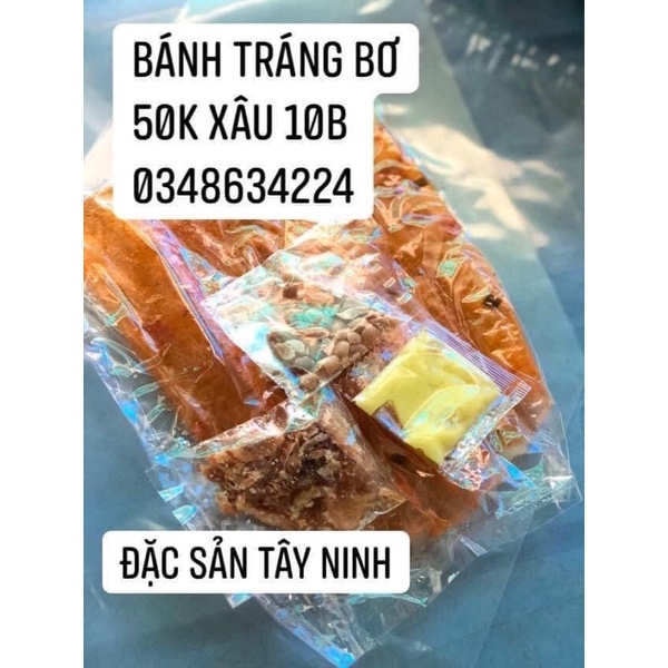 Bánh tráng bơ xâu 10 bịch siêu ngon Tây Ninh