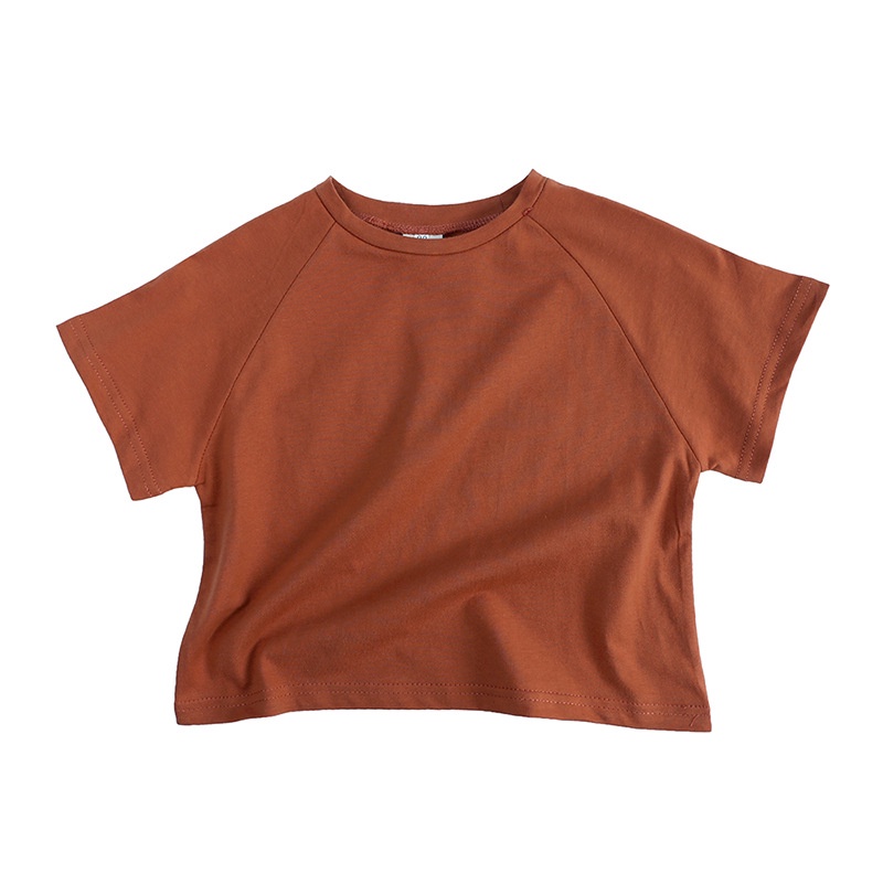 Áo Thun Cotton Tay Ngắn Cổ Tròn Thời Trang Mùa Hè Dành Cho Bé 1-7 Tuổi
