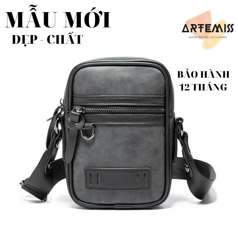 Túi bao tử nam ⚡FREESHIP⚡da đeo chéo ngực vai Lịch lãm, phong cách, bền đẹp. BH 12t Tặng Vớ nam 6U19