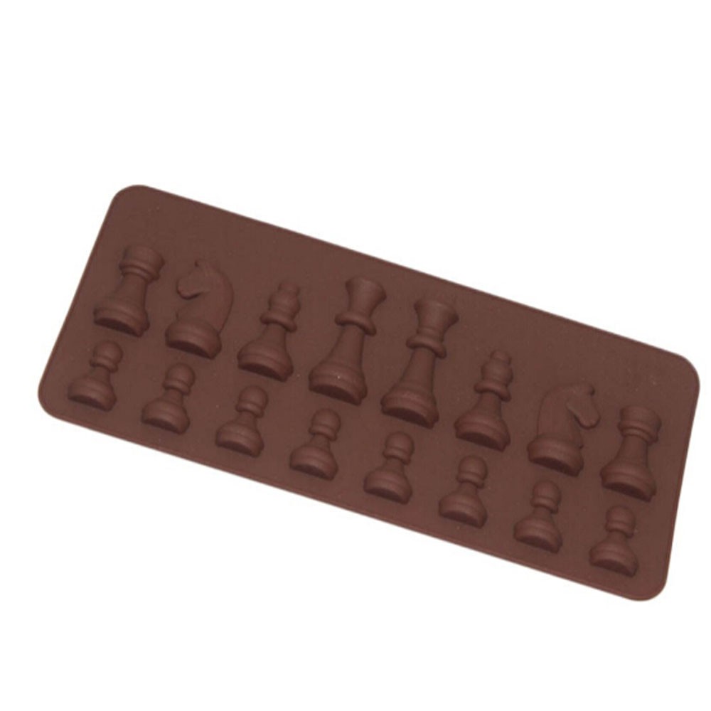 Khuôn trang trí bánh bằng silicone hình quân cờ vua 3D độc đáo