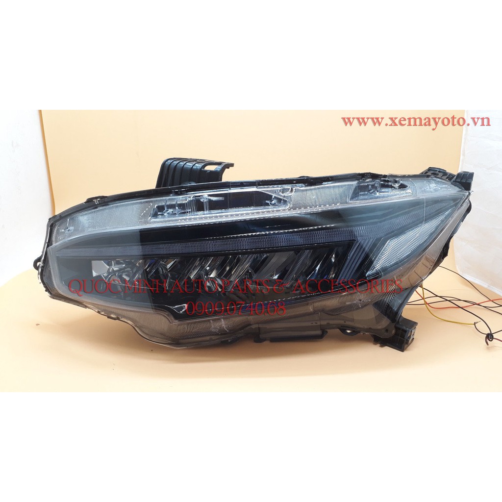 Đèn pha cho Honda Civic 2017-2019 mẫu có chức năng Welcome Light