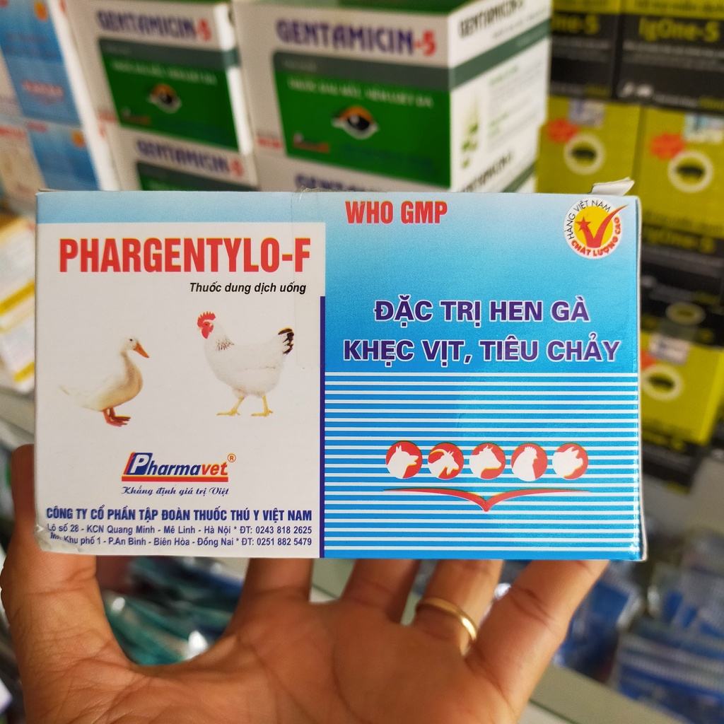 Phargentylo F Chai 10ml dạng uống, cho vật nuôi
