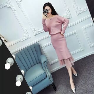 Sét áo váy len Hàng Quảng Châu