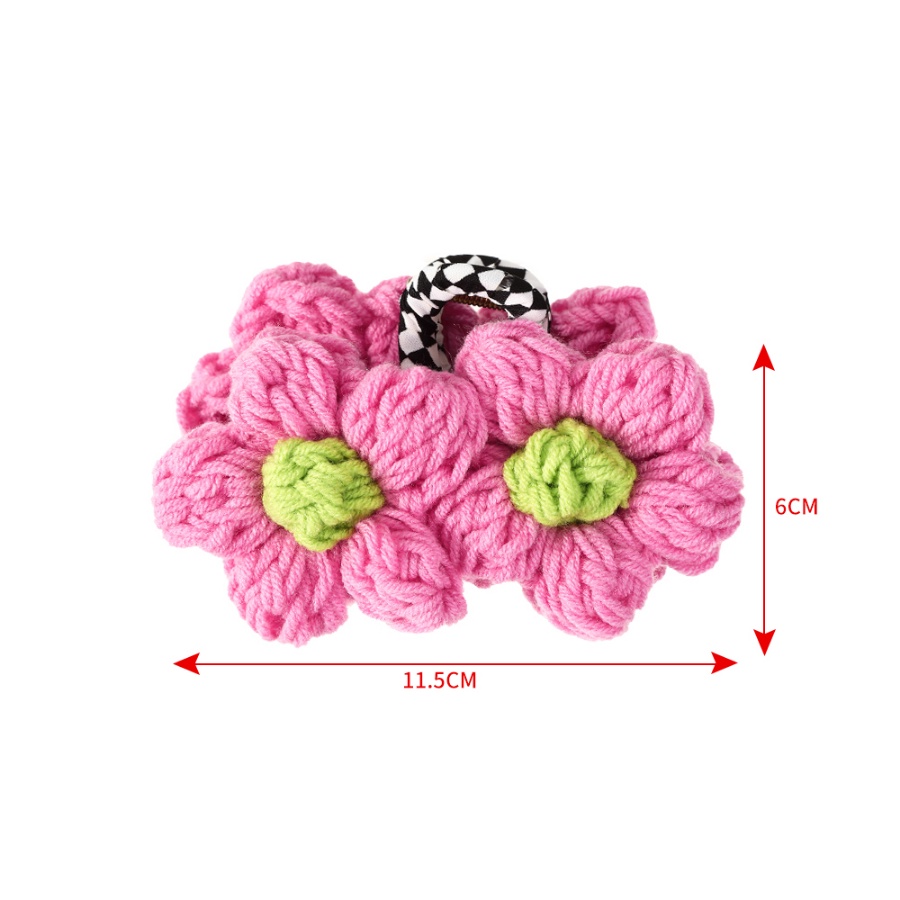 Kẹp Tóc Hình Hoa Bằng Len Thời Trang Hàn Quốc 11.5cm