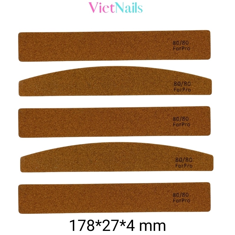 Dũa Móng Tay Móng Bột Móng Gel Forpro Giấy Nhám Mỹ Cao Cấp Độ Nhám 80/80